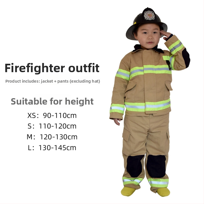 Σετ πυροσβέστη για παιδιά – unisex σκηνικό κοστούμι, 100% πολυεστέρας, χωρίς γιακά, μάρκα Hongwei
