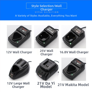 Di Drill nabíjačka Li‑ion batérií pre vŕtačky — kompatibilná s 12V, 16,8V, 21V a 25V
