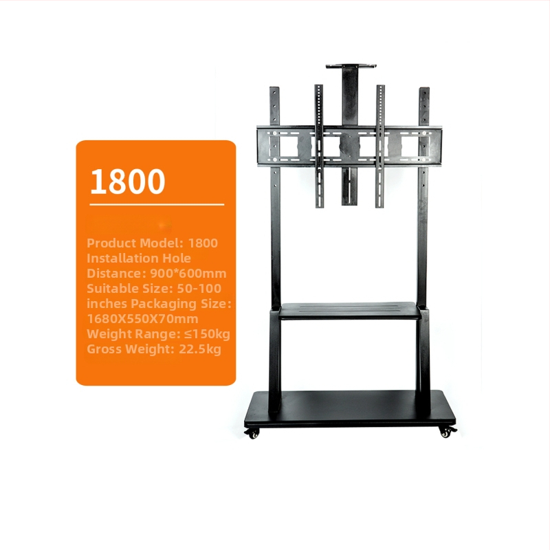 Stojan na televízor na podlahe s odnímateľnými kolieskami, kovový, model ST-05, hmotnosť 11–35 kg, pre komerčné displeje