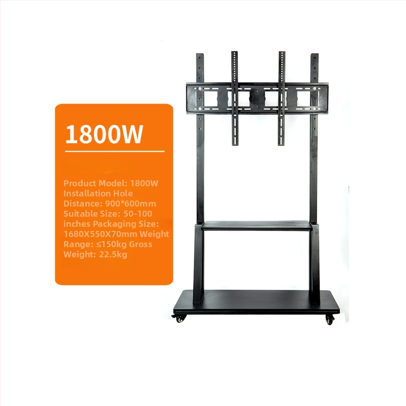 Stojan na televízor na podlahe s odnímateľnými kolieskami, kovový, model ST-05, hmotnosť 11–35 kg, pre komerčné displeje