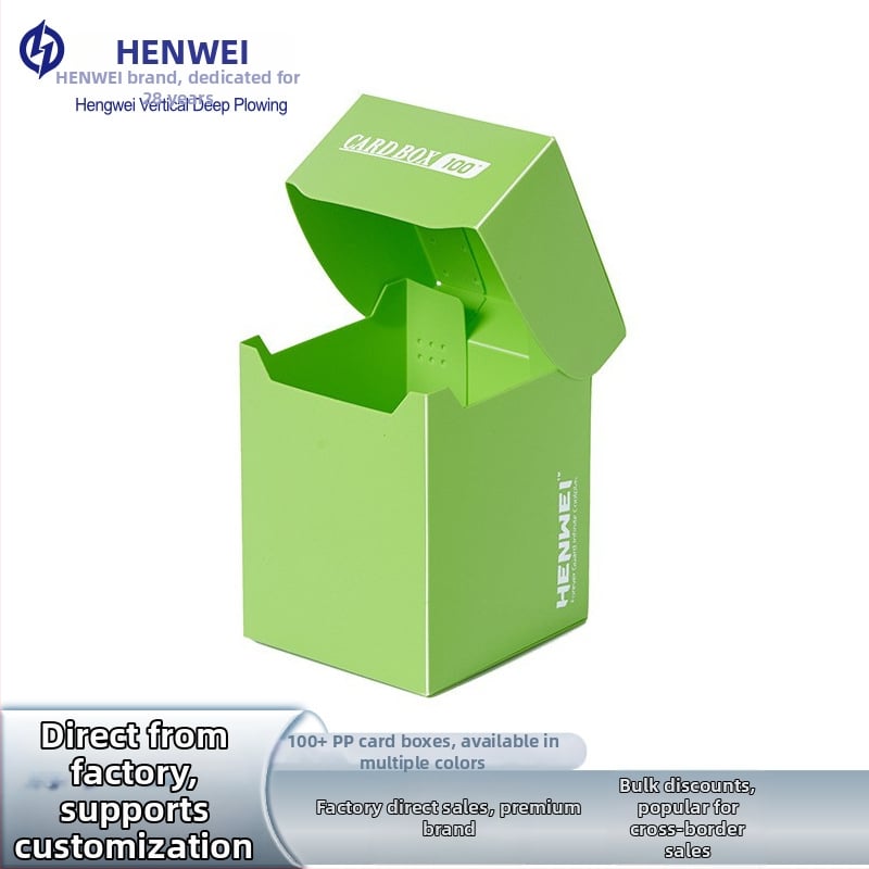 Henwei kutija za pohranu kartica za društvene igre, kapacitet 100+ skupova kartica, plastika, debljina 0,71 mm