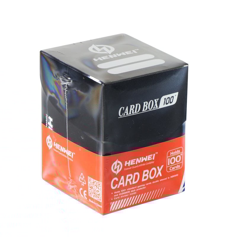 Henwei kutija za pohranu kartica za društvene igre, kapacitet 100+ skupova kartica, plastika, debljina 0,71 mm