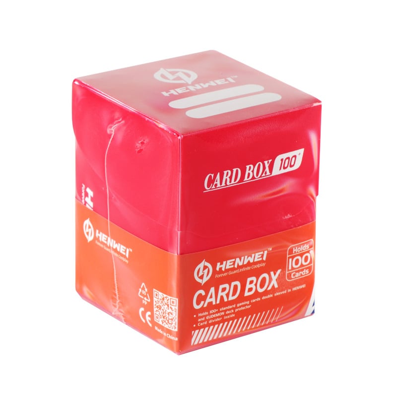 Henwei kutija za pohranu kartica za društvene igre, kapacitet 100+ skupova kartica, plastika, debljina 0,71 mm