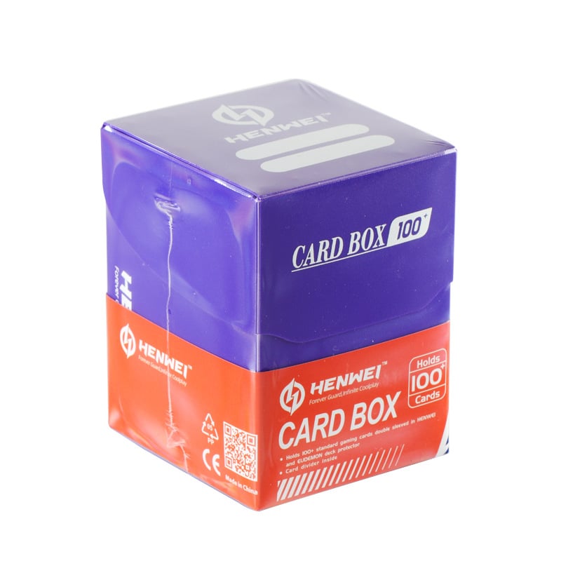 Henwei kutija za pohranu kartica za društvene igre, kapacitet 100+ skupova kartica, plastika, debljina 0,71 mm