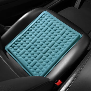 Silikonski jastuk za sjedenje s mrežastom strukturom – za auto i ured, hlađenje, masaža, ventilacija, napunjen plinom, ljeto