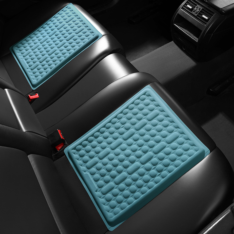Silikonski jastuk za sjedenje s mrežastom strukturom – za auto i ured, hlađenje, masaža, ventilacija, napunjen plinom, ljeto