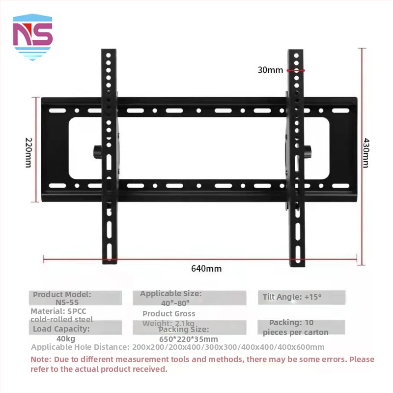 TV‑fali tartó lengő és teleszkópos beállítással, vas keret, mechanikus vezérlés, teherbírás több mint 15 kg