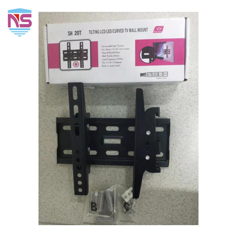 TV‑fali tartó lengő és teleszkópos beállítással, vas keret, mechanikus vezérlés, teherbírás több mint 15 kg