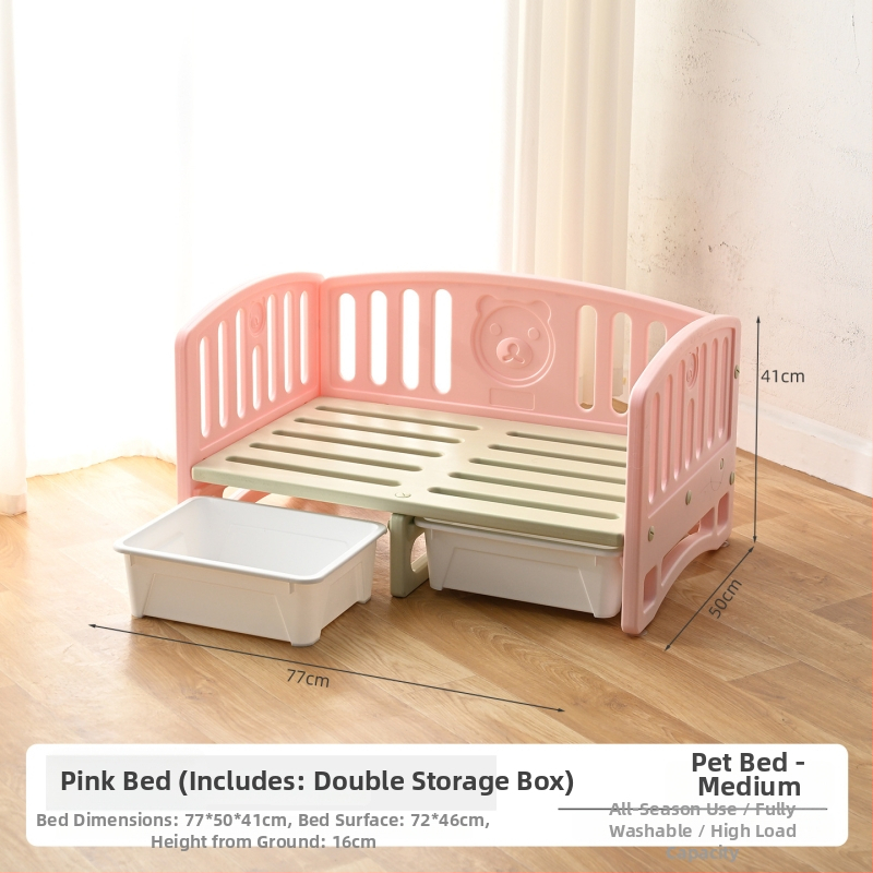 Κρεβάτι σκύλου από HDPE, για όλες τις εποχές, αναπνεύσιμο, πλένεται, εύκολη εγκατάσταση