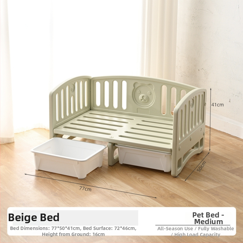 Κρεβάτι σκύλου από HDPE, για όλες τις εποχές, αναπνεύσιμο, πλένεται, εύκολη εγκατάσταση