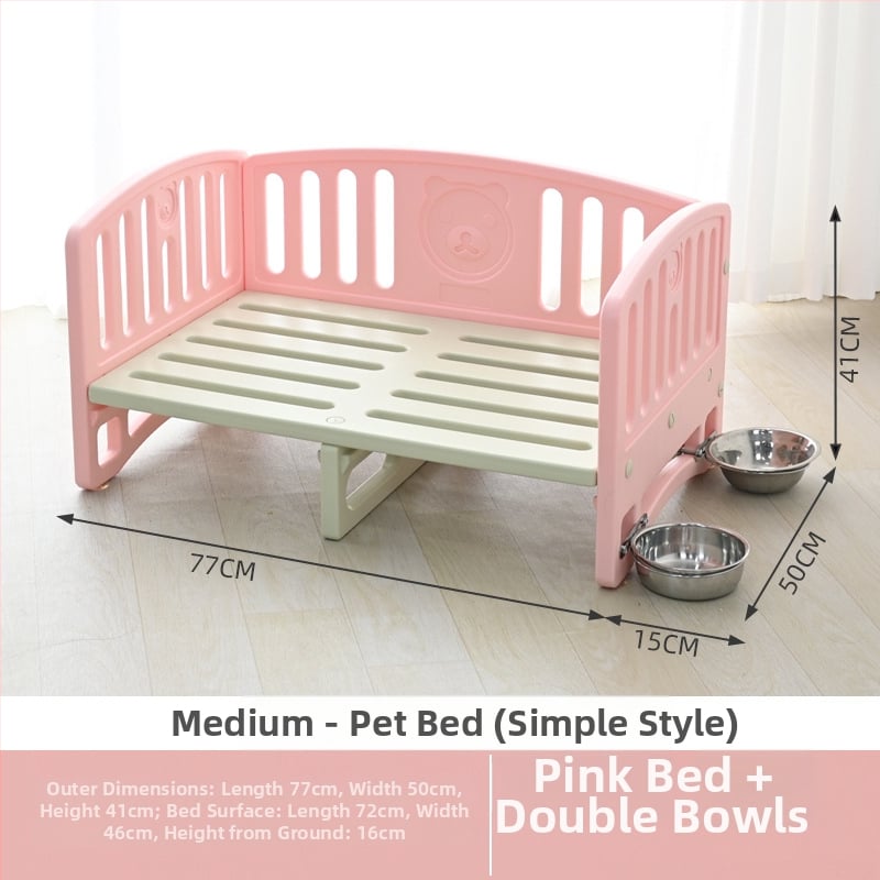 Κρεβάτι σκύλου από HDPE, για όλες τις εποχές, αναπνεύσιμο, πλένεται, εύκολη εγκατάσταση