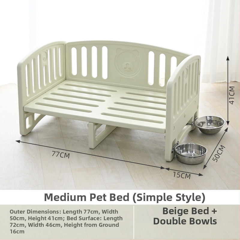 Κρεβάτι σκύλου από HDPE, για όλες τις εποχές, αναπνεύσιμο, πλένεται, εύκολη εγκατάσταση