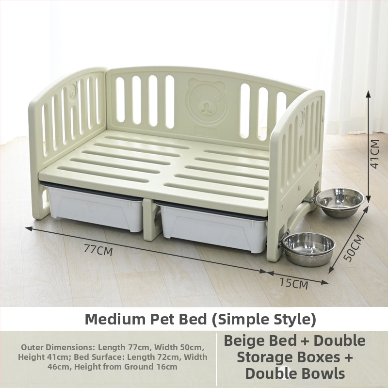 Κρεβάτι σκύλου από HDPE, για όλες τις εποχές, αναπνεύσιμο, πλένεται, εύκολη εγκατάσταση