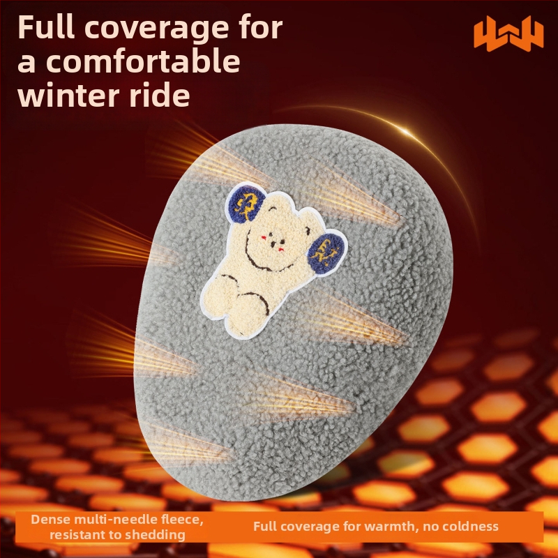 Κάλυμμα καλύμμα καθίσματος ηλεκτρικού ποδηλάτου, χειμερινό φλίς, παχύτερο, Huiying, με εκτύπωση λογότυπου, δυνατότητα προσαρμογής
