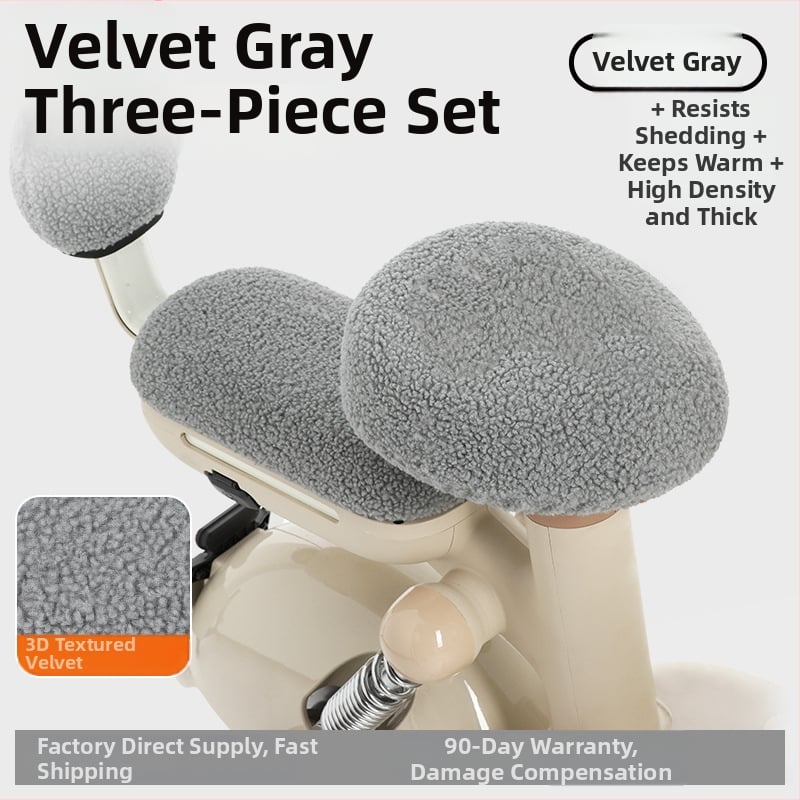 Κάλυμμα καλύμμα καθίσματος ηλεκτρικού ποδηλάτου, χειμερινό φλίς, παχύτερο, Huiying, με εκτύπωση λογότυπου, δυνατότητα προσαρμογής