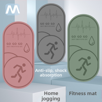 Protuklizni mat za kućnu tjelovježbu za trčanje na mjestu, debeli jastučić za ublažavanje udara, joga/fitnes podloga za muškarce i žene