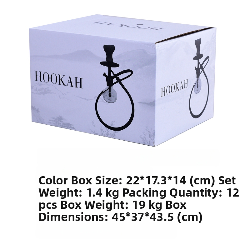 Dadun Hookah set – aluminijska legura + staklo, porijeklo Zhejiang, prilagodljivo