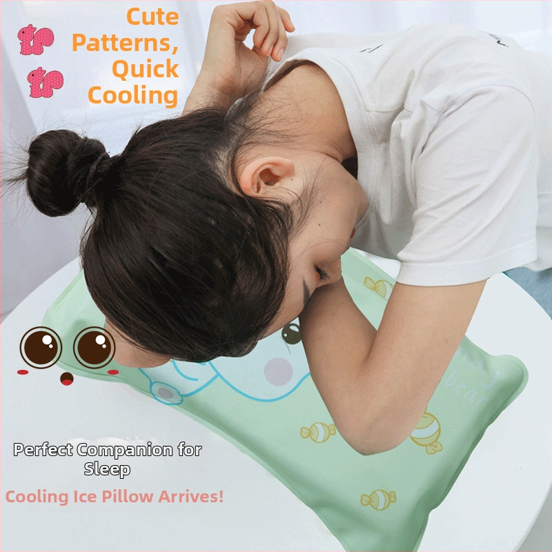Jégpárna légáteresztő PVC anyaggal, jégkristály töltet, víztáska, rajzfilm dizájn, testreszabható hűtő párna