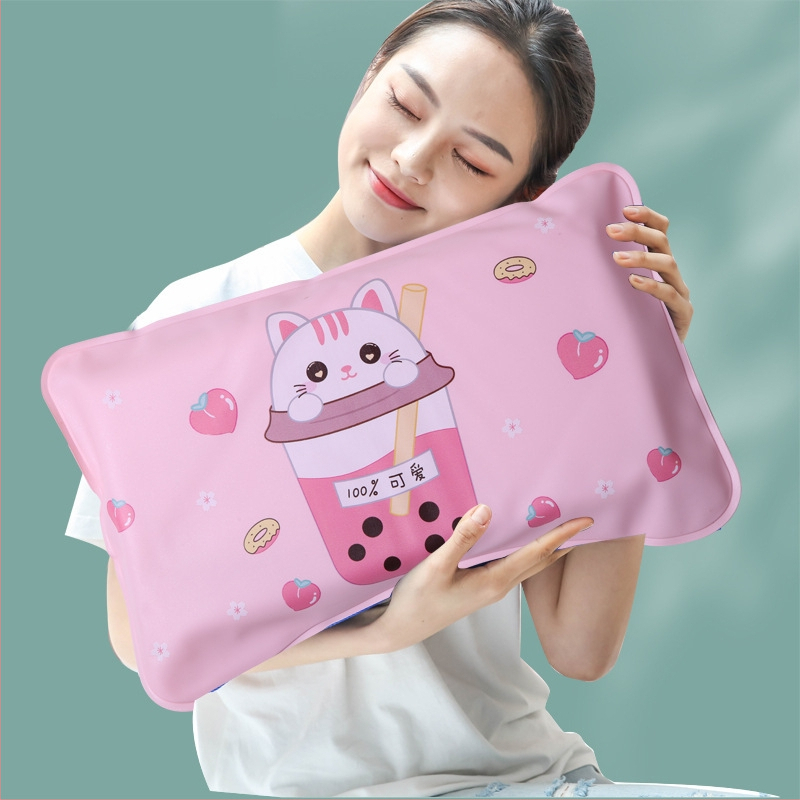 Jégpárna légáteresztő PVC anyaggal, jégkristály töltet, víztáska, rajzfilm dizájn, testreszabható hűtő párna