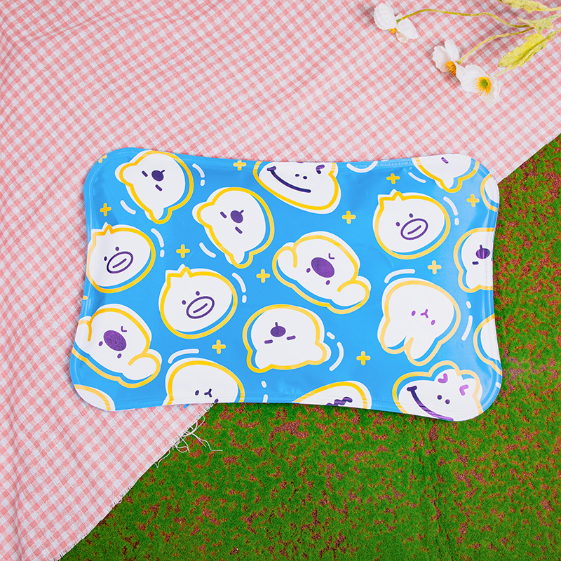 Jégpárna légáteresztő PVC anyaggal, jégkristály töltet, víztáska, rajzfilm dizájn, testreszabható hűtő párna