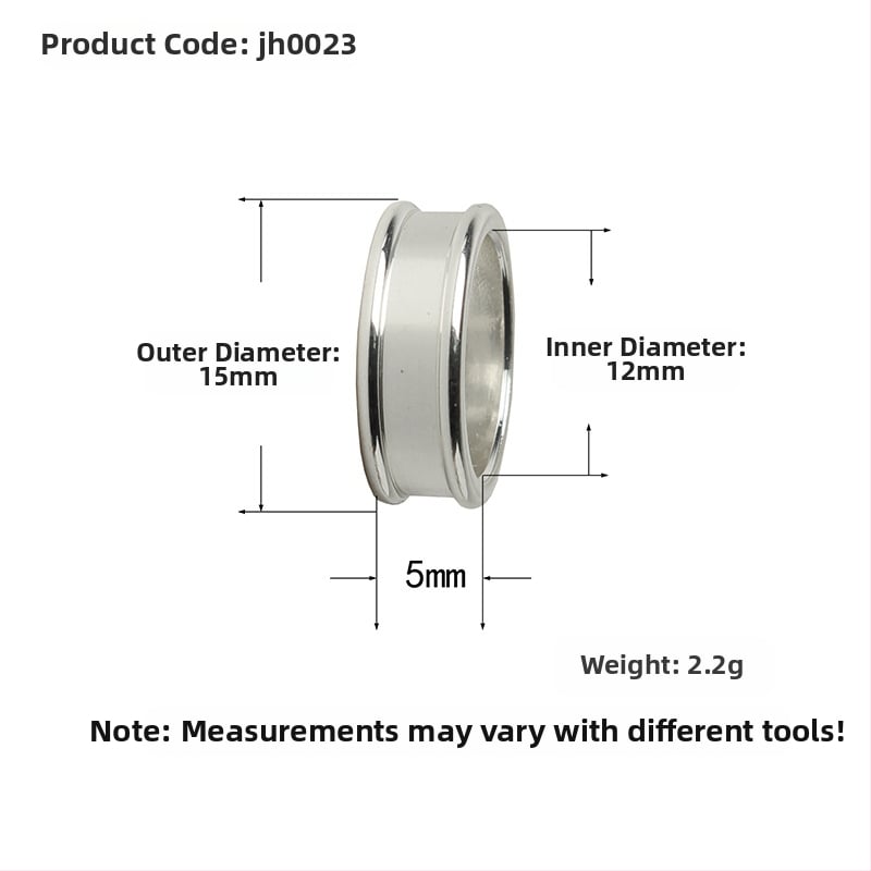 Metalni ukrasni prsten za DIY izradu lula – dodatak za lula, ispis logotipa, prilagodljiv, pakiranje 100 kom