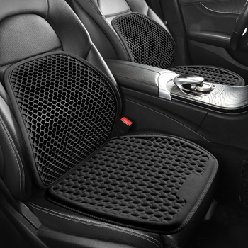 Gel jastuk za sjedenje za ured i automobil, prozračan, gumirana površina, punjenje od baršunaste pamuke, ljetni hlađajući dizajn s ćelijastom strukturom