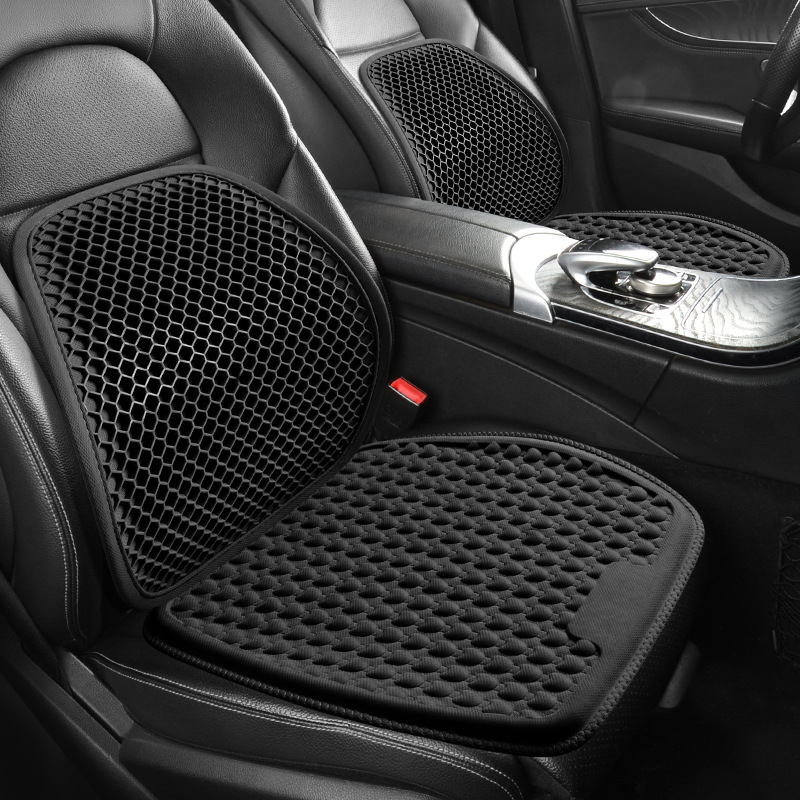 Gel jastuk za sjedenje za ured i automobil, prozračan, gumirana površina, punjenje od baršunaste pamuke, ljetni hlađajući dizajn s ćelijastom strukturom