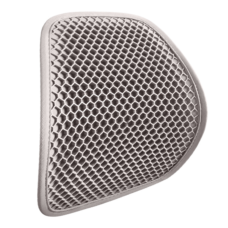 Gel jastuk za sjedenje za ured i automobil, prozračan, gumirana površina, punjenje od baršunaste pamuke, ljetni hlađajući dizajn s ćelijastom strukturom