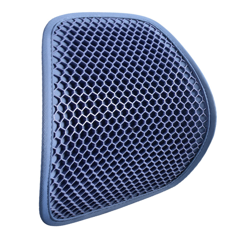 Gel jastuk za sjedenje za ured i automobil, prozračan, gumirana površina, punjenje od baršunaste pamuke, ljetni hlađajući dizajn s ćelijastom strukturom