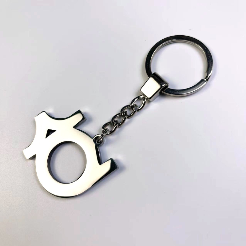 Ключодържател от титанова стомана – баскетболна висулка с лого OK; фен артикули; материал: титанова стомана; лого: OK; спорт: баскетбол