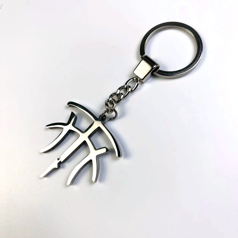 Ключодържател от титанова стомана – баскетболна висулка с лого OK; фен артикули; материал: титанова стомана; лого: OK; спорт: баскетбол