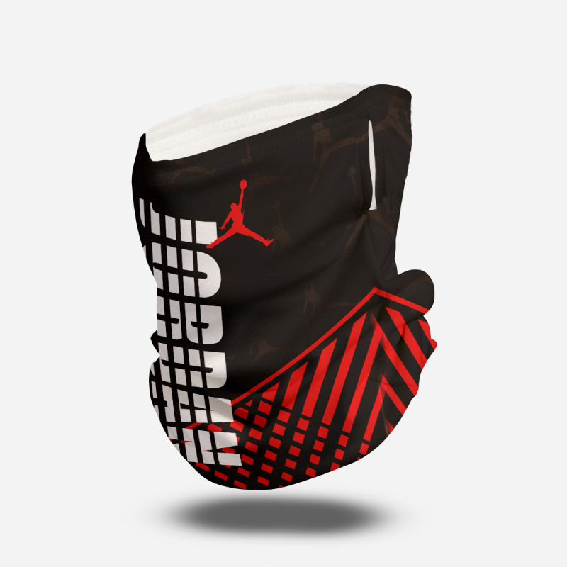 Флийсова маска за баскетболни фенове, подплатена с De Velvet; без лого; подходяща за каране на велосипед, походи и снежни спортове