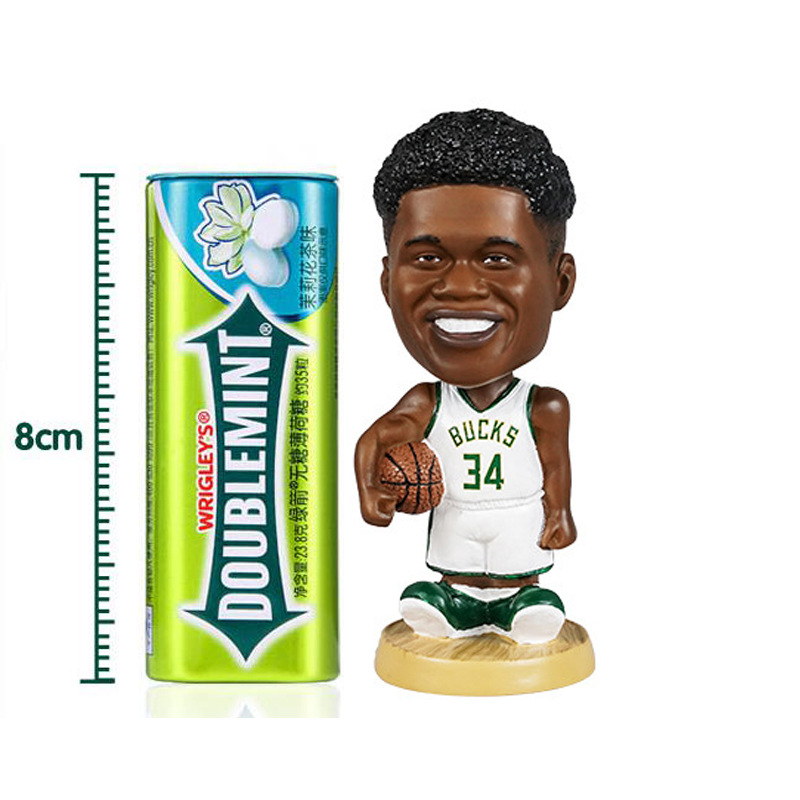 Бобълхед фигура за фенове на баскетбола – смола, персонализиране по заявка; сцени на движение; спорт: баскетбол