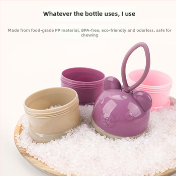 Trojposchodová krabička na mlieko pre dojčatá, prenášateľná, uzavretá proti vlhkosti, s oddelenými priečinkami pre novorodencov