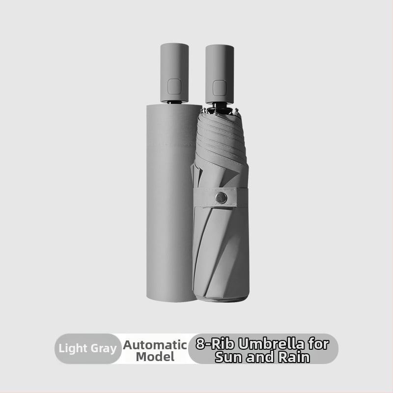 Αυτόματη ομπρέλα ήλίου για ενήλικες, 3 τμημάτων, UV προστασία UPF>50, σκελετός από ατσάλι με 8 βραχίονες, δυνατότητα εκτύπωσης λογότυπου