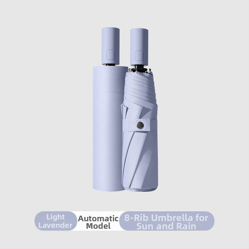 Αυτόματη ομπρέλα ήλίου για ενήλικες, 3 τμημάτων, UV προστασία UPF>50, σκελετός από ατσάλι με 8 βραχίονες, δυνατότητα εκτύπωσης λογότυπου
