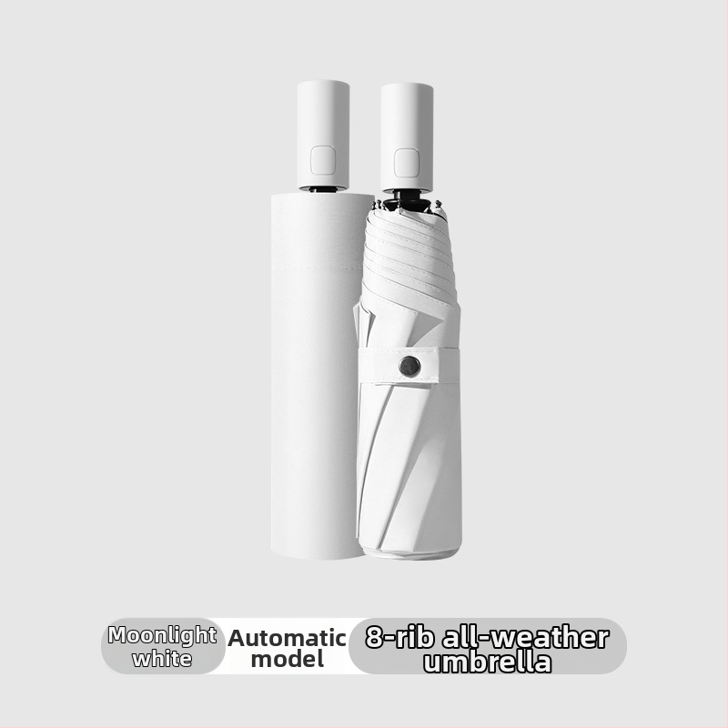 Αυτόματη ομπρέλα ήλίου για ενήλικες, 3 τμημάτων, UV προστασία UPF>50, σκελετός από ατσάλι με 8 βραχίονες, δυνατότητα εκτύπωσης λογότυπου