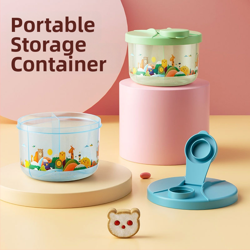 ALGO kutija za mlijeko u prahu s tri odjeljka, zatvorena i prenosna za novorođenčad