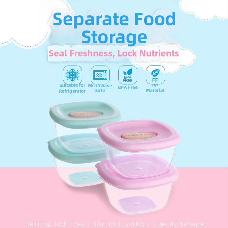 Kutija za mlijeko u prahu s trostrukim brtvom, prijenosna za putovanja — Hengjian, model R-1798, pogodna za novorođenčad do 3 godine