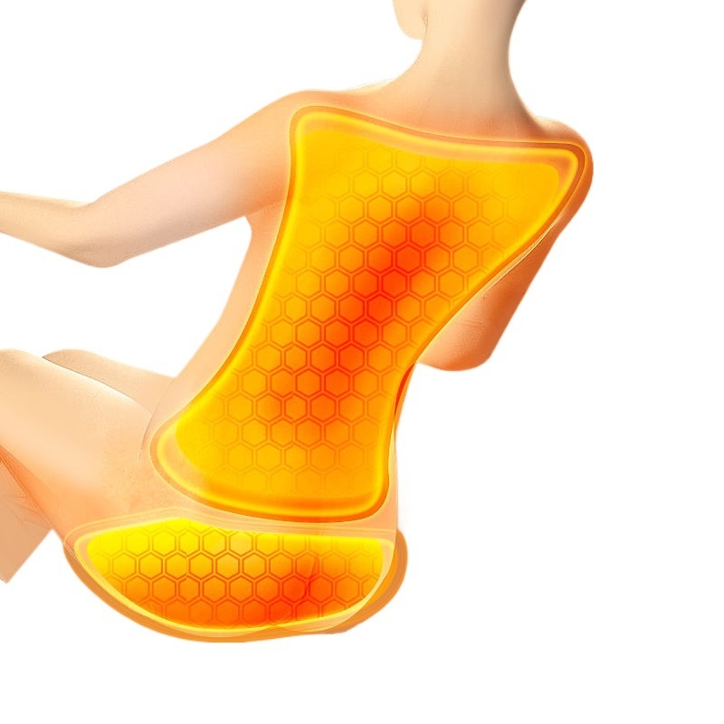 Grijajući jastuk za sjedalo s integriranim naslonom za ured, USB napajanje, gornji dio od prave kože, unisex