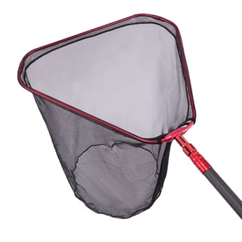 Pole Holder karbonska trokutasta sklopiva glava mreže za ribolov, 8 mm vijak