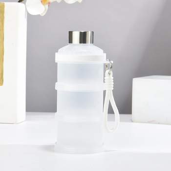 Plastična prijenosna kutija za mlijeko u prahu i čašica proteina, bez marke, pogodna za uzrast 2–3 godine