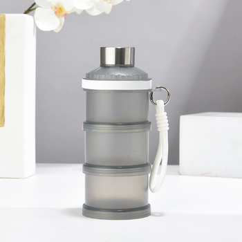 Plastična prijenosna kutija za mlijeko u prahu i čašica proteina, bez marke, pogodna za uzrast 2–3 godine