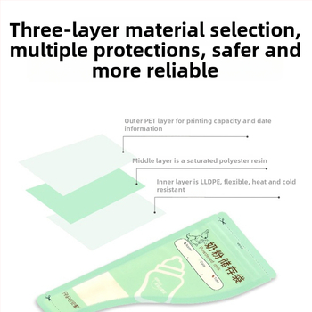 Safety vrecká na uskladnenie mlieka v prášku, jednorazové, prenosné pre materské mlieko a dojčenskú výživu, 32 vreciek v krabičke, vhodné od narodenia do 3 rokov
