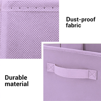 Kutija za skladištenje odjeće s poklopcem, od netkanog materijala, kapacitet 10–20 L, sklopiva, otporna na prašinu, model DY-A04