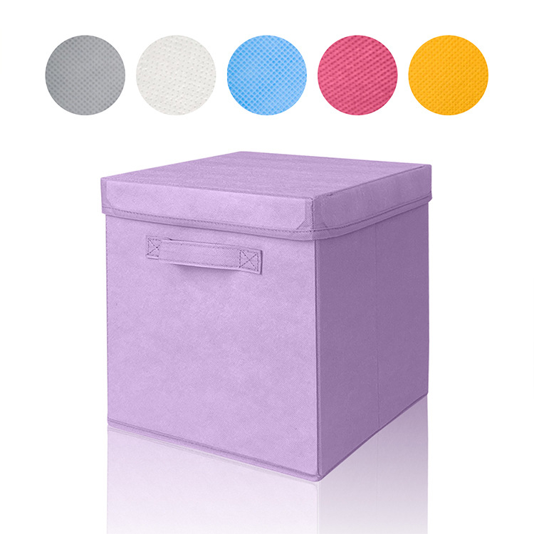 Kutija za skladištenje odjeće s poklopcem, od netkanog materijala, kapacitet 10–20 L, sklopiva, otporna na prašinu, model DY-A04