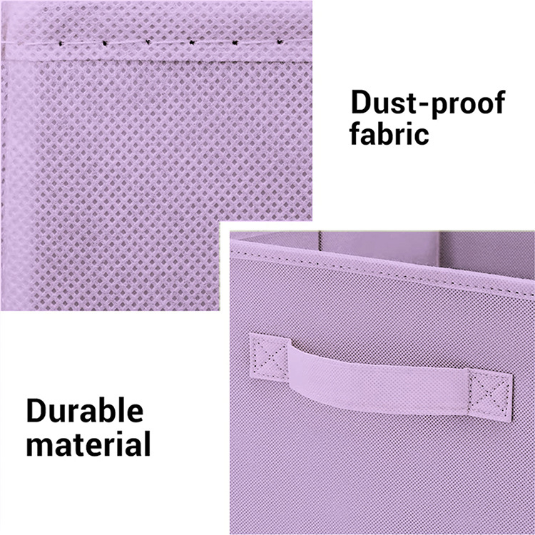 Kutija za skladištenje odjeće s poklopcem, od netkanog materijala, kapacitet 10–20 L, sklopiva, otporna na prašinu, model DY-A04