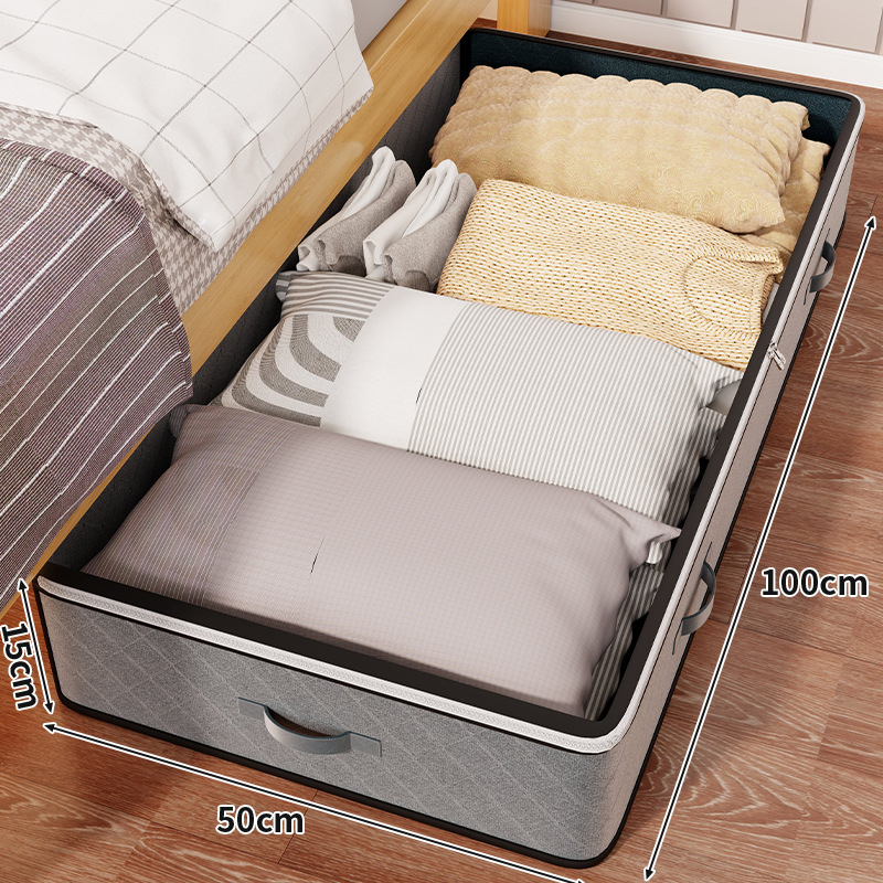 Kutija za pohranu ispod kreveta za odjeću, netkani materijal, 1 L kapacitet, višekorisna, za spavaću sobu