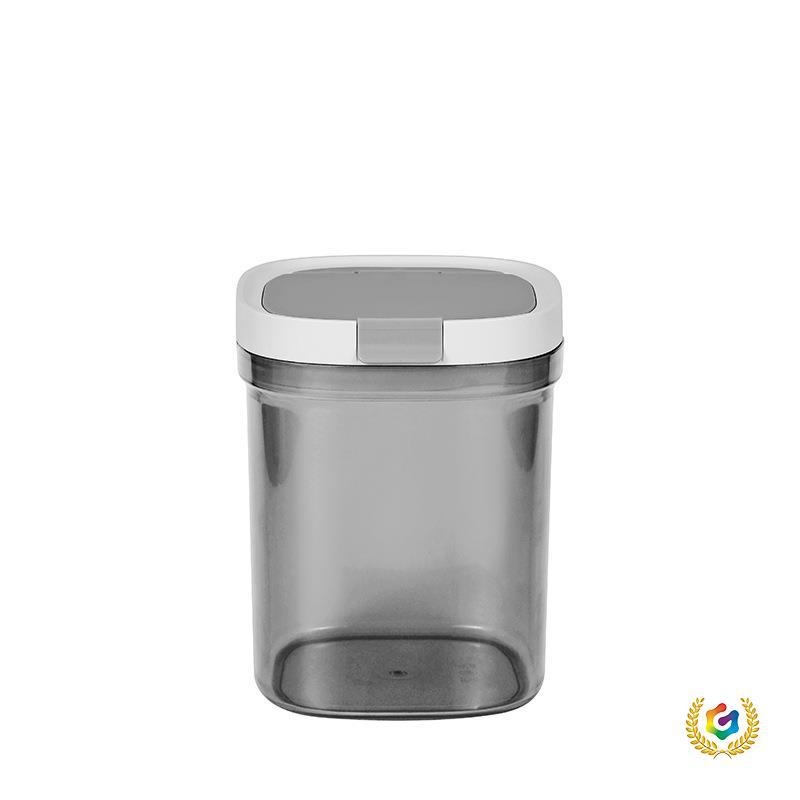 Kvadratna posuda za čuvanje prašaka s magnetskim silikonskim brtvom, kapacitet 1–2 L, materijali AS/ABS/silikon