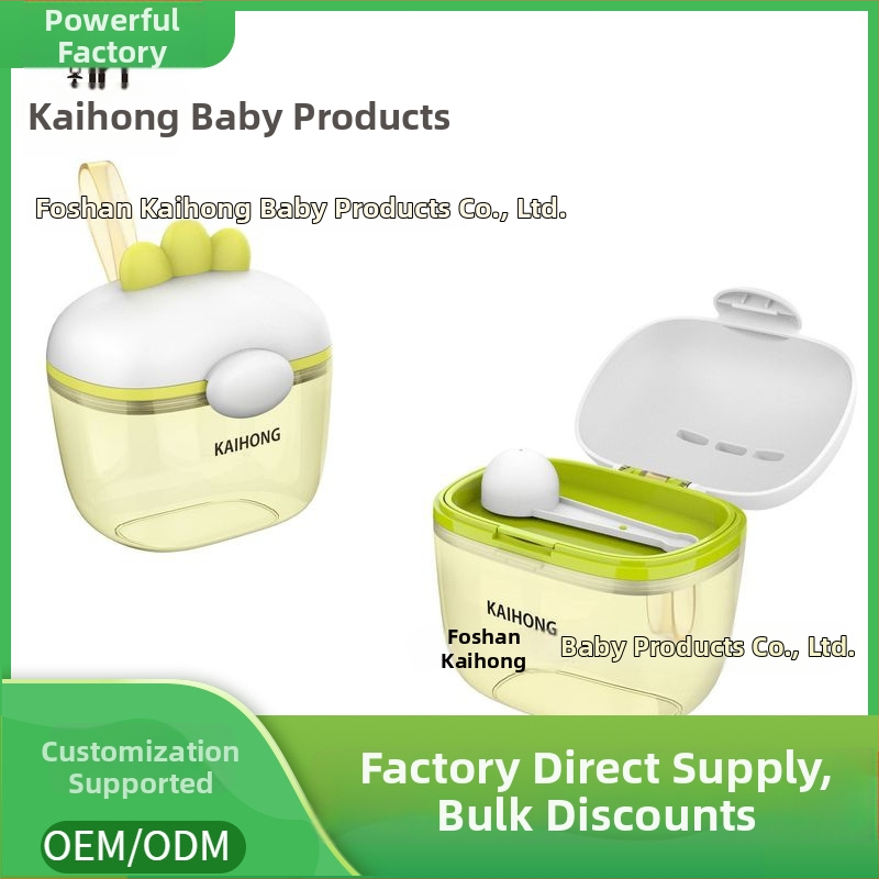 PPSU kutija za mlijeko za bebe, prijenosna s dvostrukim odjeljcima, zatvorena i otporna na vlagu, pogodna od rođenja do 3 godine
